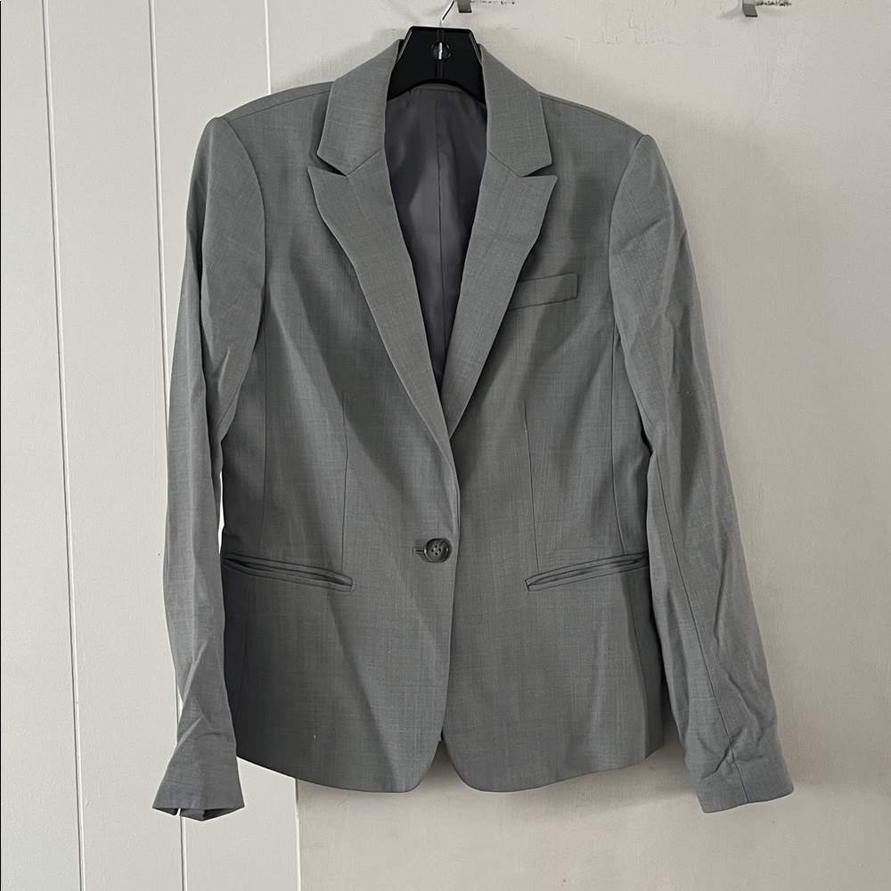 Theory Soft Gray Tailored Jacket